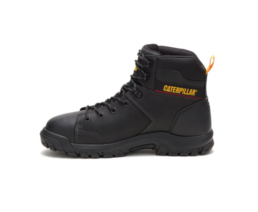 Caterpillar CAT Wellspring Waterproof Metatarsal Guard Steel Toe Moški Delovni Čevlji Črne | CAT-871CJ