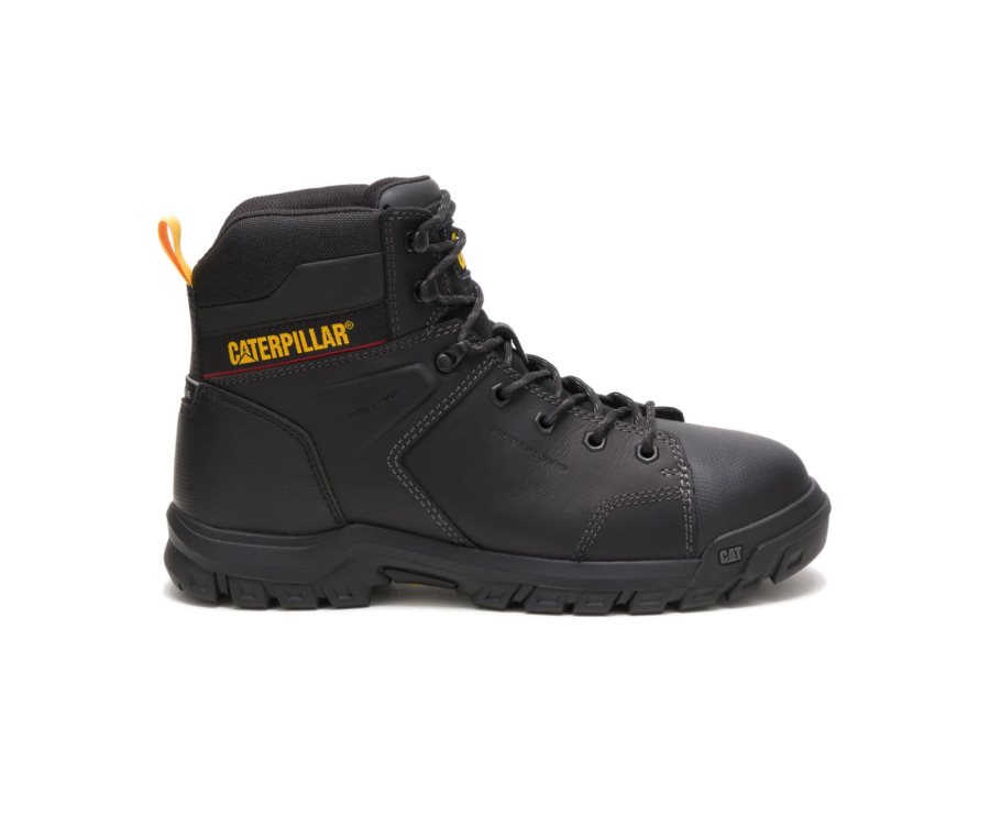 Caterpillar CAT Wellspring Waterproof Metatarsal Guard Steel Toe Moški Delovni Čevlji Črne | CAT-871CJ