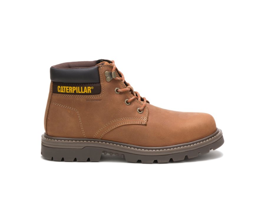 Caterpillar CAT Women\'s Excavator Superlite Waterproof Thinsulate™ Nano Toe Moški Delovni Čevlji Rjave | CAT-438TY